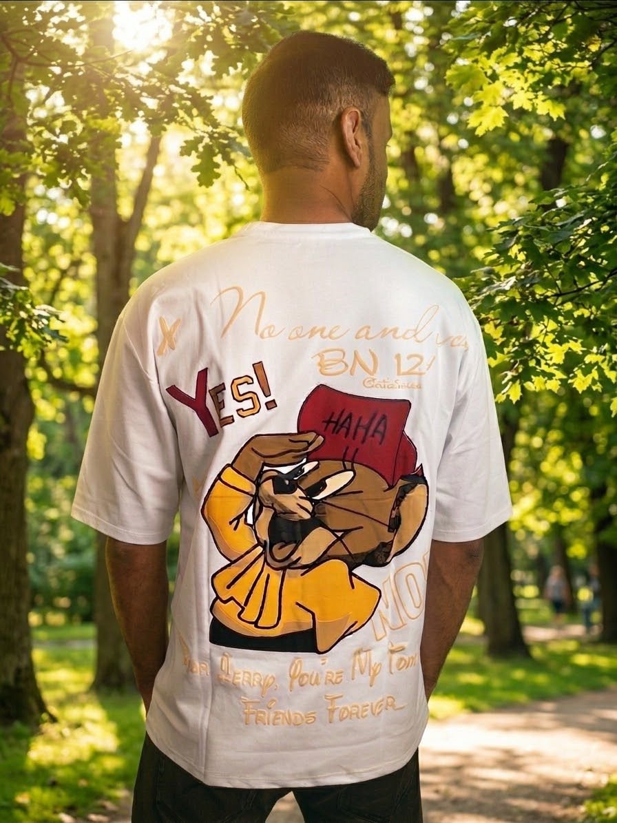 FIF Urban Bear Graphic Oversized T-Shirt